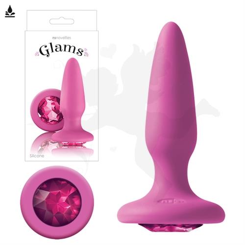 Joya anal rosa de 3 cm