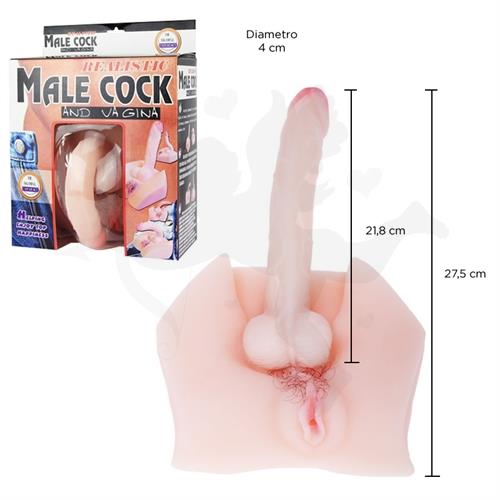 Vagina mas dildo de silicona con control de temperatura y distintas vibraciones